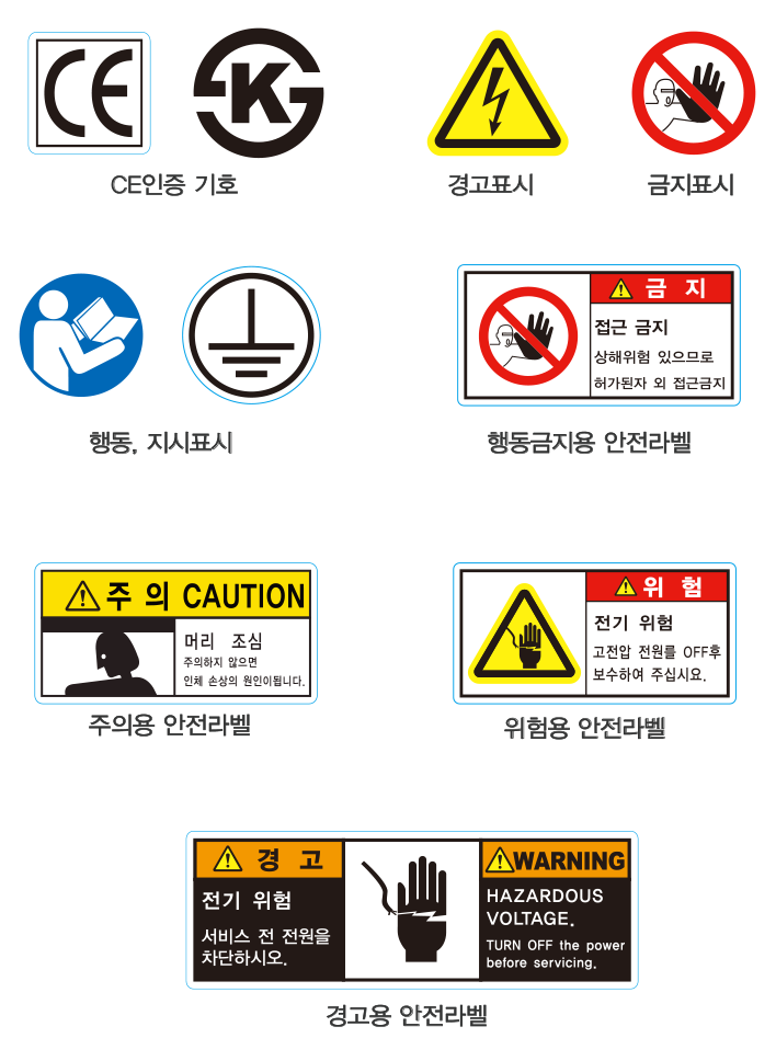 안전라벨의 종류